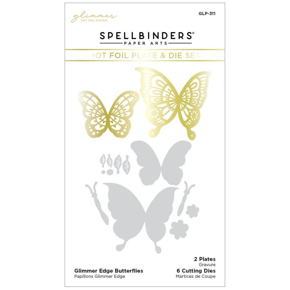 Spellbinders Glimmer Hot Foil Plate - Glimmer Edge Butterflies ...