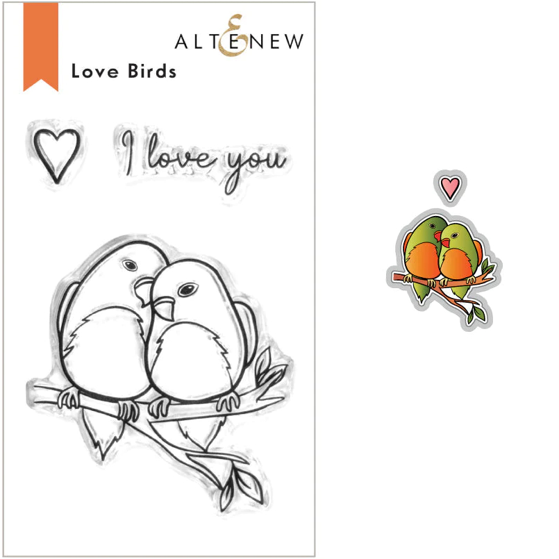 Love Birds Stamp And Die Bundle - Crafted With Love And Roses