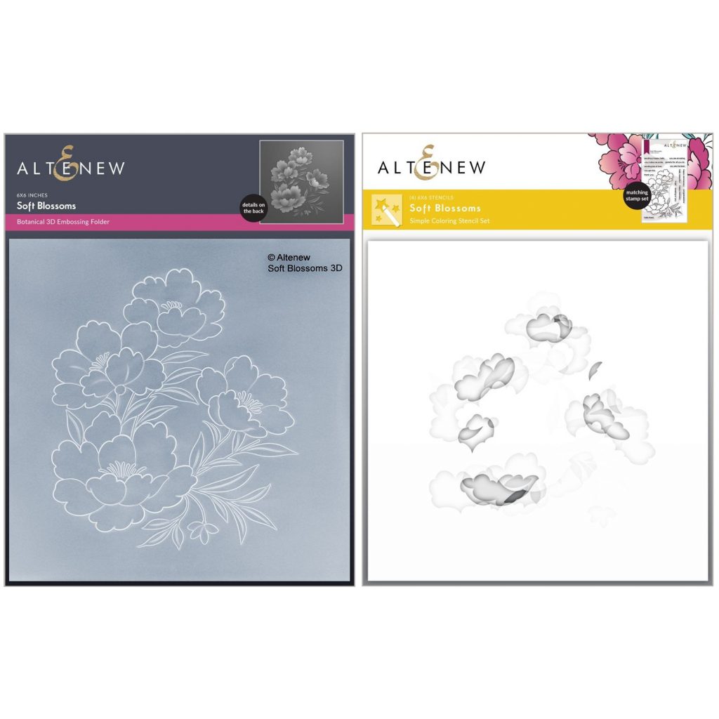 Soft Blossoms Embossing Folder and Stencil Bundle - Crafted With Love ...