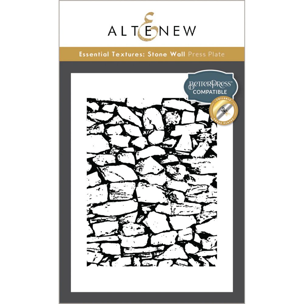 Essential Textures: Stone Wall Press Plate/Foil Plate