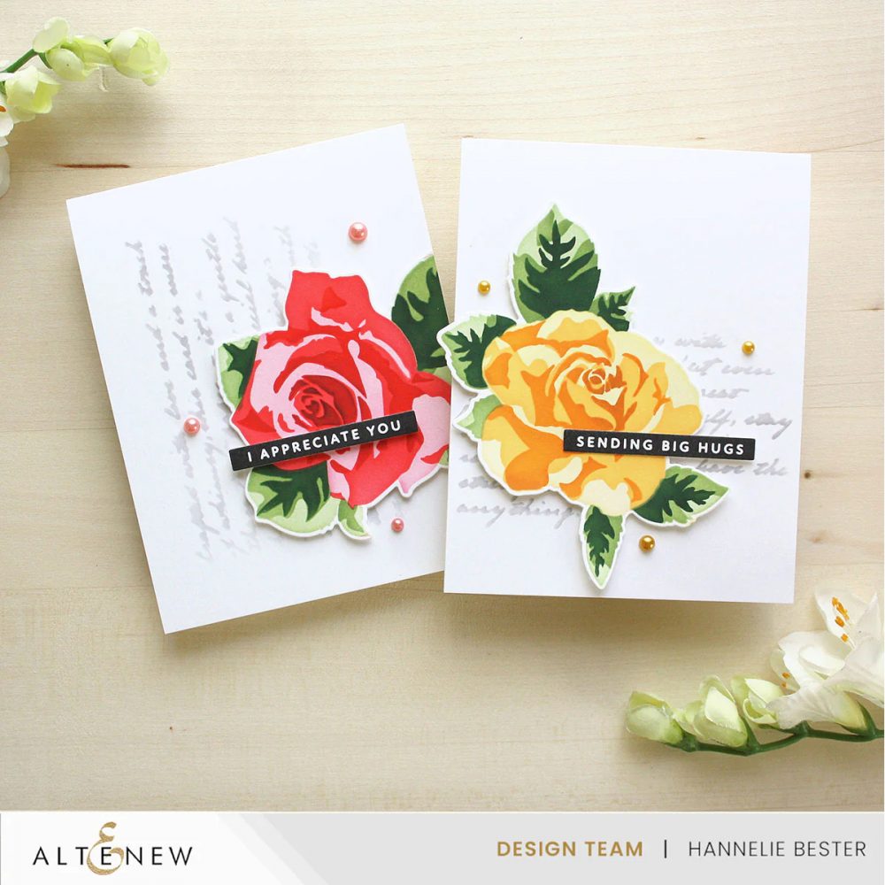 Stencil Art: Romantic Roses & Add-on Die Bundle - Image 2