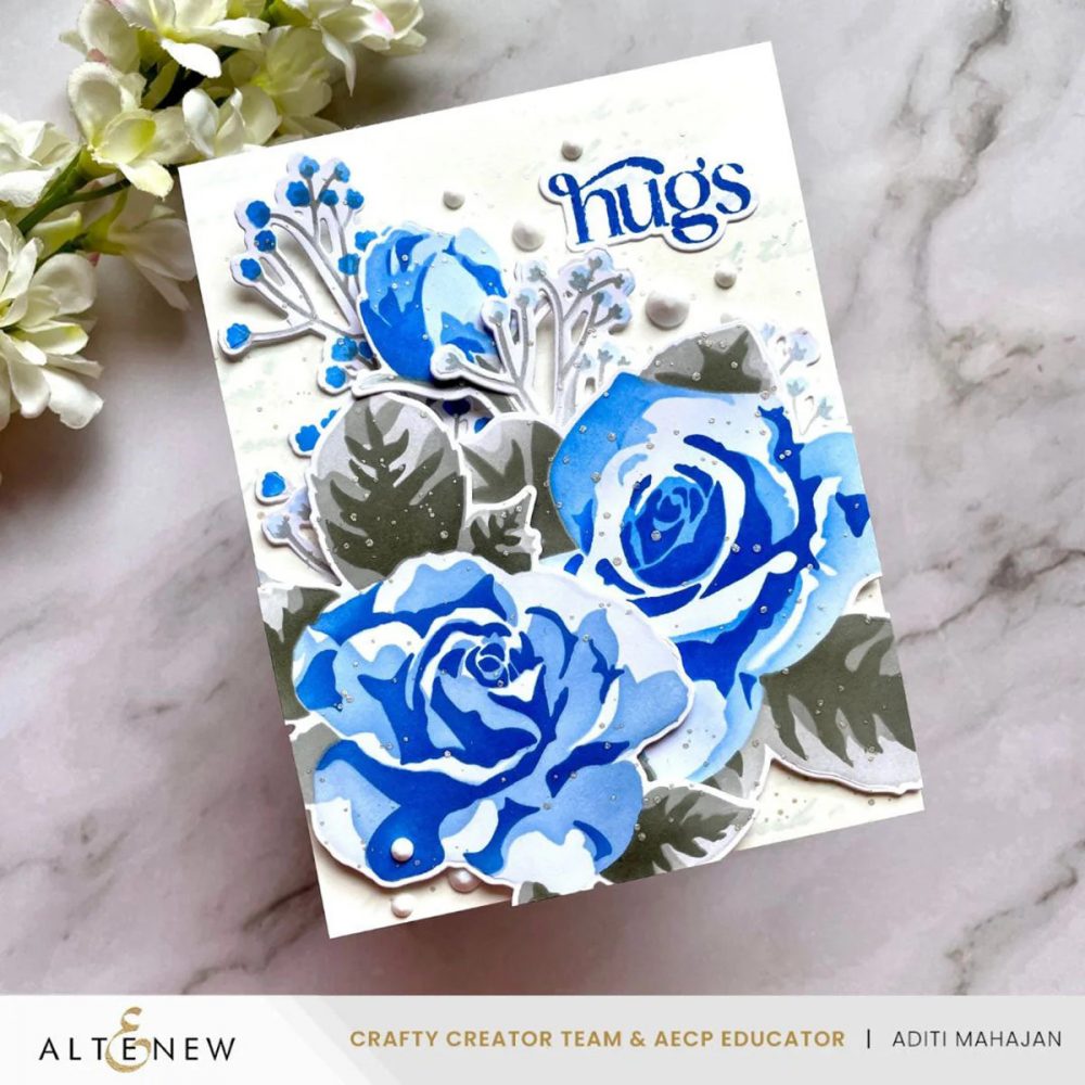 Stencil Art: Romantic Roses & Add-on Die Bundle - Image 4