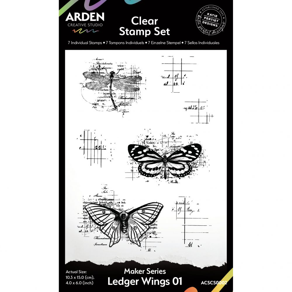 Hidden Creek Clear Stamp Set- Ledger Wings 01