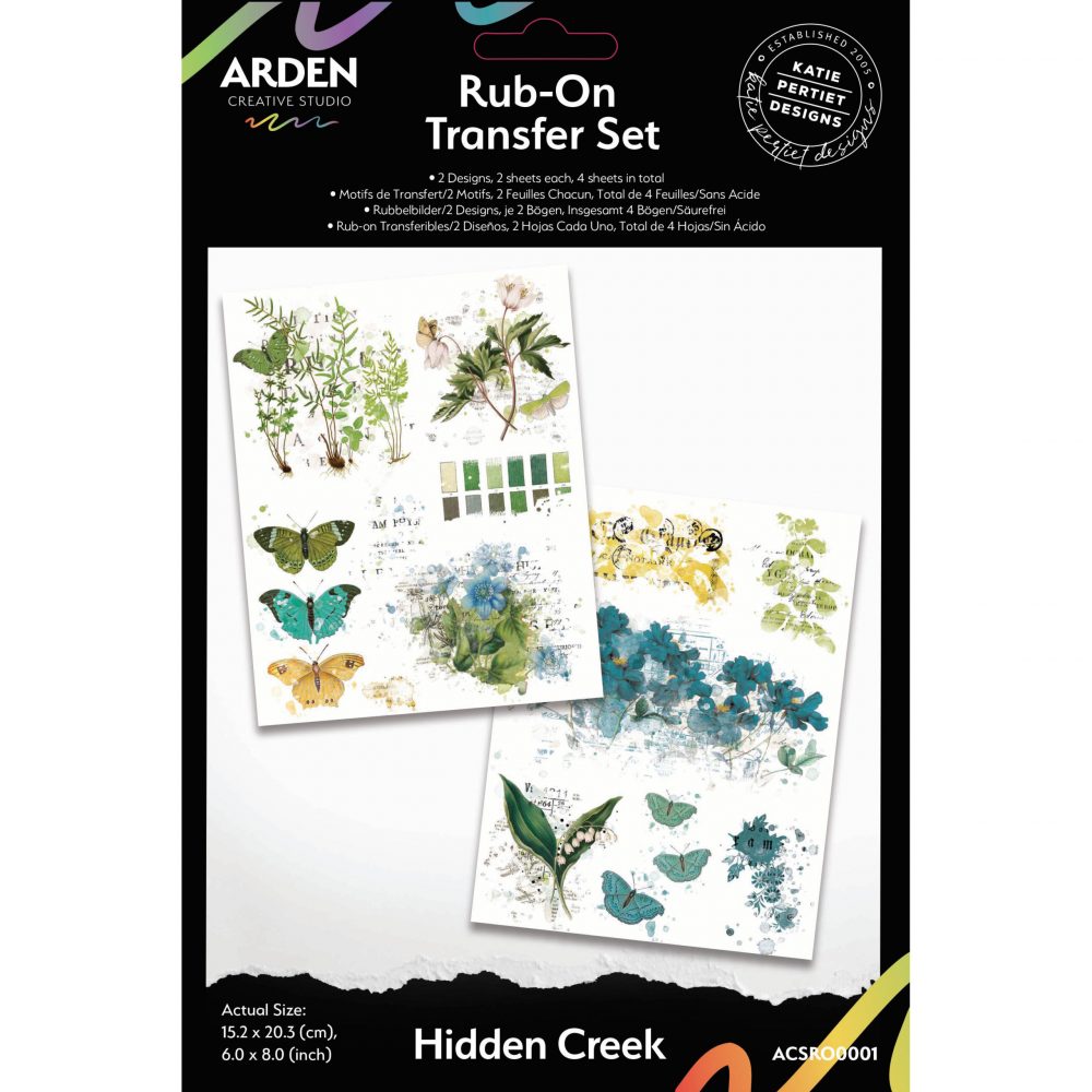 Hidden Creek Rub-On Transfer Set