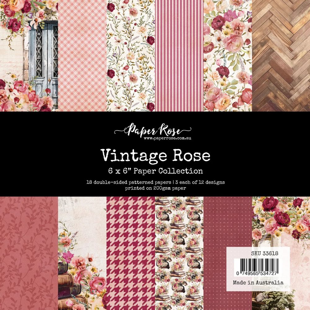 Vintage Rose 6x6 Paper Collection